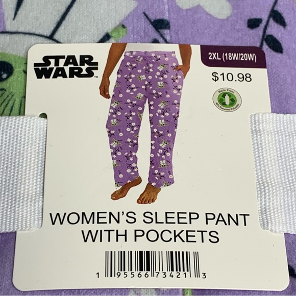 Star Wars and Strawberry Print Women's Sleep Pants - Picture 5 of 13